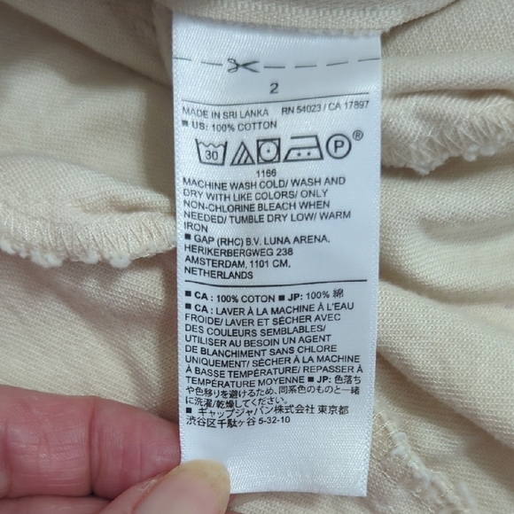 Banana Republic Denim Button Bustier Top, Color Ecru Size 2 - Picture 7 of 10